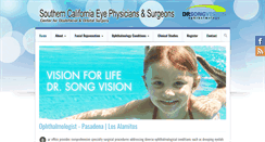 Desktop Screenshot of drsongvision.com